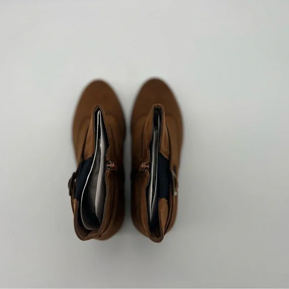 Avenue CLOUDWALKERS WIDE FIT ANKLE BOOT KEEGAN IN BROWN, SIZE 9 - Picture 5 of 6